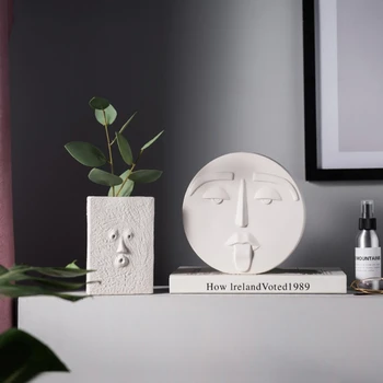 Domov umelecké tvorivé biela porcelánová váza P9YB