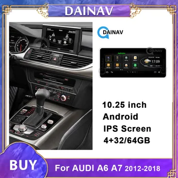 Telsa Štýl Android Auto Multimediálne DVD Prehrávač, GPS Navigáciu v roku-Audi A6 Car Audio Stereo Rádio
