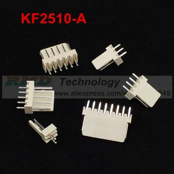 50pcs/veľa KF2510 KF2510-2-12A 2.54 mm samec konektor Pin hlavičky 2.54 mm 2,3,4,5,6,8-12pin doprava zadarmo
