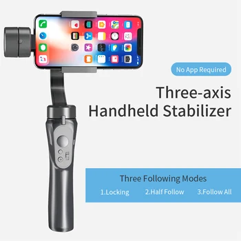 Ručné Stabilizátor Inteligentné Fotografovanie Live Anti-shake Rovnováhu Statív Vedúci Tri osi Stúpenec Mobilný Telefón, Stabilizátor