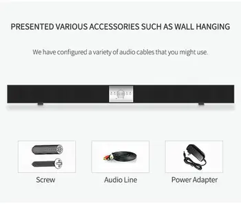 2020New zvuk z TV prijímača box na stenu domáce kino echo steny dlhé drevo bezdrôtové Bluetooth audio inteligentné hrať 2.0