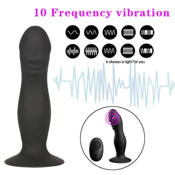 Bezdrôtové Diaľkové Análny Vibrátor, Dildo Prostaty Masér G-bod Stimulátor 10 Rýchlosti Nabíjania Análny Penis Vibrátor Sexuálne Hračky pre Mužov