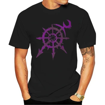 Mark of Chaos - Slaanesh Biele pánske Oblečenie Krátky Rukáv Kolo Krku T Shirt Podpora Lete Nové Módne T-Shirt