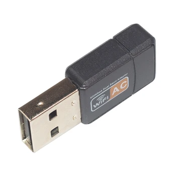 USB WiFi Adaptér 2,4 GHz, 5 ghz 600Mbps Dual Band WiFi Anténa Mini Bezdrôtovej Počítačovej Siete Karta Prijímača