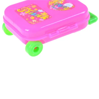 TOYZHIJIA Plastové Cestovné Box pre Bábiku Vzdelávacie Klasické Hračky HOBBY Deti detský Baby Predstierať, že Hrať Nábytok, Hračky