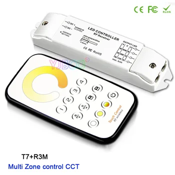 BC Multi Zone control led stmievanie/SCS/RGB Max 3*3A RF bezdrôtového diaľkového + Prijímač, regulátor pre LED Pásy Svetla,DC12V-24V