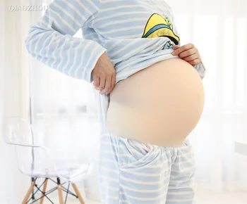 3400g silikónové falošné tehotné brucho pre falošné tehotenstvo realistické dotyk neviditeľné twin 5~7 mesiacov veľkosť