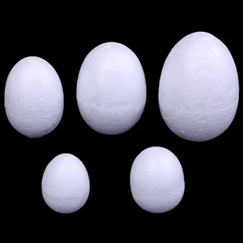 10pcs/set 3-7 cm Modelovanie Polystyrénu Styrofoam Pena Vajcia Loptu Biela Plavidlá Pre KUTILOV, Vianoce Alebo veľká noc Deň Dekorácie