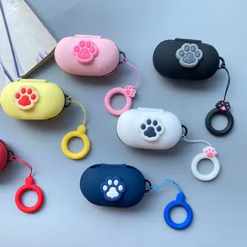 Roztomilé Mačka Packa Ochranné puzdro Slúchadlá Kryt pre Samsung Galaxy Y/Y+ Bluetooth Headset Plnenie Box Príslušenstvo