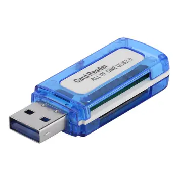 Prenosné 4 v 1 Čítačka Pamäťových Kariet Multi Card Reader USB 2.0, Všetko v Jednom Cardreader pre Micro SD TF MS Micro M2 Hot Predaj