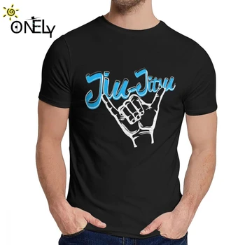 Jiu Jitsu Koľajových Ruky Modrá Brazílsky T-shirt Módne Crewneck Obrázok Vlastné pánske Retro Skvelé NÁM Veľkosť S-6XL Veľké rozmery tričko