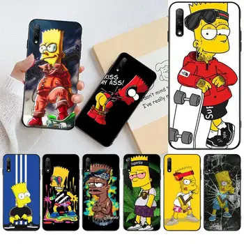 HPCHCJHM Zábavné Homer J. Simpson Soft black Telefón puzdro Na Huawei Nova 6se 7 7pro 7se česť 7A 8A 7C Prime2019