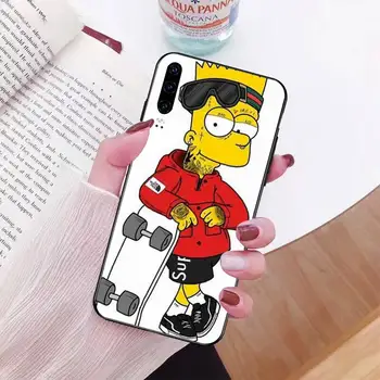 HPCHCJHM Zábavné Homer J. Simpson Soft black Telefón puzdro Na Huawei Nova 6se 7 7pro 7se česť 7A 8A 7C Prime2019