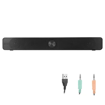 V-193 Reproduktorový HIFI Prenosné Bezdrôtové Bluetooth Reproduktory Stĺpec Stereo Bass Sound Bar FM Rádio, USB, Subwoofer Pre Počítač, TV