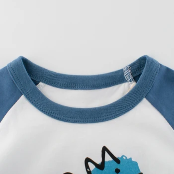 9903# Bavlna Detí T-Košele Dinaosaur Tees Letné Baby Chlapci T-shirt Krátkym Rukávom Deti, Dievčatá, Deti, T Košele Šaty, Topy