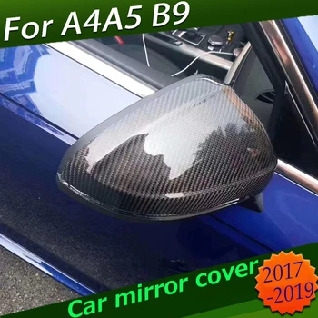 Skutočné Uhlíkových vlákien nahradiť bočné Kryty zrkadiel Na Audi A4 A5 B9 Bočné Zrkadlo Spp 2017 2018 2019 S4 S5 RS5 allroad Quattro
