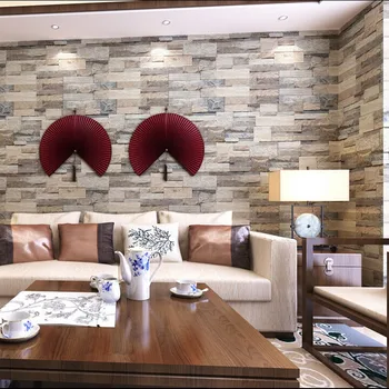 Beibehang 3D tapety drevo, tehla vzor wallcovering pvc kameň dizajn stenu papier vintage štýl, abstraktných de parede pre domáce zariadené, pri