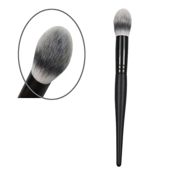 Nový Produkt Zúžený Zvýrazňovač Brush make-up Štetec s Syntetické Vlasy Drevená Rukoväť