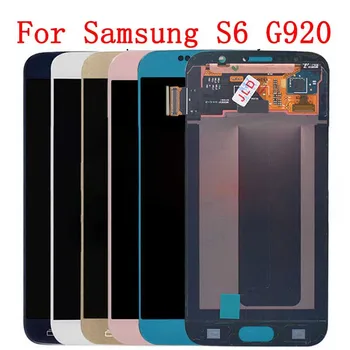 Pre Samsung galaxy S6 G920 LCD Displej Dotykový Displej Digitalizátorom. G920i G920P G920f G920V G920A G920 Náhradná Pre Samsung S6 lcd