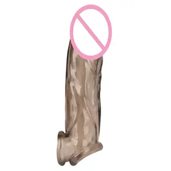 Realistické Kondómy Pre Mužov Penis Rukáv Dildo Enhancer Kondóm Imitujúcich Penis Sexuálne Hračky Rozšírenie Kondóm Opakovane Veľký Penis