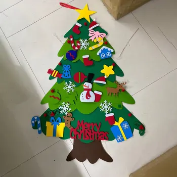 Cítil Vianočný Stromček DIY Vianočné Dekorácie, Šitie Písmená S LED Reťazec Svetlá Domáce Dekorácie, Ozdoby