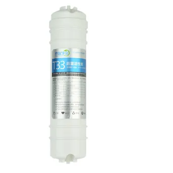 Korean10 palcový vody čistička filtra PP bavlna T33 UF UDF uhlím kuchyňa čistička vody filtrom, 1/4 Rýchle Linker