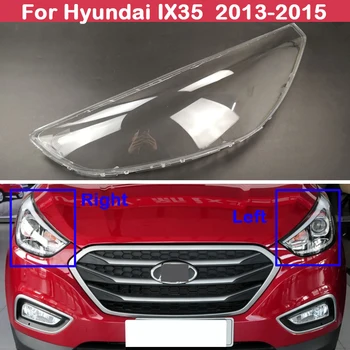 Pre Hyundai IX35 roky 2013-Auto Predné svetlomety transparentné lampshades lampa shell svetlomety kryt