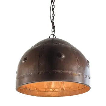 Stropné svietidlo závesné železa LATON medi 38X25 tvar prilby