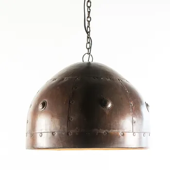 Stropné svietidlo závesné železa LATON medi 38X25 tvar prilby