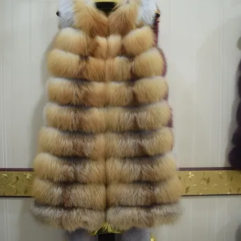 2019 Ženy Teplé Reálne Líška Srsť Srsť Krátka Slim Zimné Pravé Kožušiny Bunda Módne Outwear Luxusné Prírodné Fox Kožušinový Kabát Pre