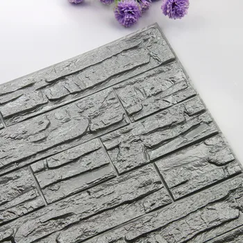 DIY 3D Tehla PE Pena Tapety Panely Izba Kotúča, Kamenné Dekorácie Plastický L0308
