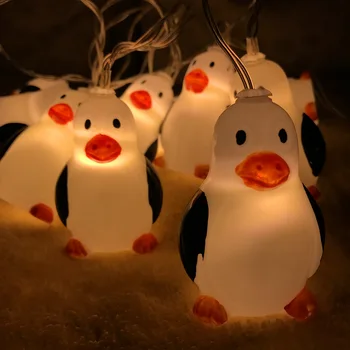 1,5 m 10 Svetlá Roztomilý Tučniak Svetlo String Vianočné Dekorácie pre Domov šťastné a Veselé Vianoce, Nový Rok 2021 Dekorácie navidad 2020