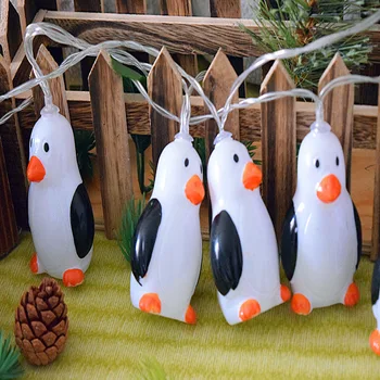 1,5 m 10 Svetlá Roztomilý Tučniak Svetlo String Vianočné Dekorácie pre Domov šťastné a Veselé Vianoce, Nový Rok 2021 Dekorácie navidad 2020