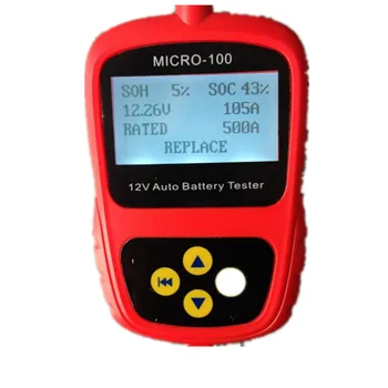 MICRO-100 Automotivo Batérie Číslica s LED Svetlom Zobraziť Auta Diagnosti Batérie Diagnostický Nástroj Auto Digitálny Tester Batérií
