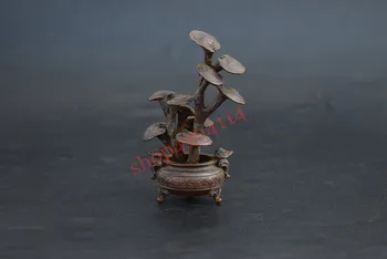 Pevné čistej medi, Seiko medi povodí Ganoderma lucidum malé ozdoby, čajový obrad dekorácie, micro-vyrezávané remeslá