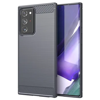 Pre Samsung Galaxy Note 20 Ultra Prípade Mäkké Uhlíkových Vlákien Puzdro Pre Galaxy Note 20 Ultra Shockproof Plnú Ochranu Silikónový Nárazník