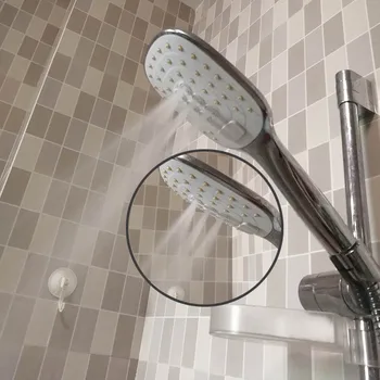 Ukladanie Sprcha Stĺpec Zrážok Sprcha Hlavu Vysokú Kvalitu ABS Chrome Dážď ShowerHead Batérie, Kúpeľňa Ručné Kohútikov Vyparádiť