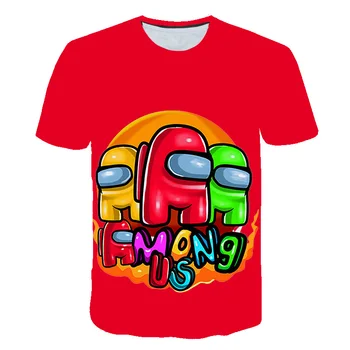 2020 hot predaj zábavnej t-shirt kawaii nová hra medzi nami t-shirt deti letné top cartoon t-shirt impostor grafické hip-hop hore t-shirt