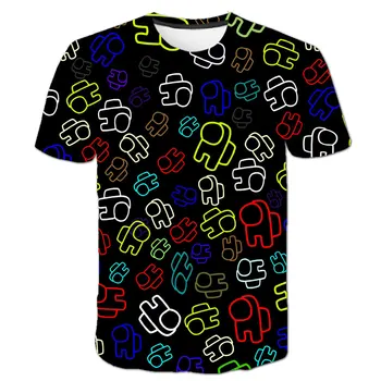 2020 hot predaj zábavnej t-shirt kawaii nová hra medzi nami t-shirt deti letné top cartoon t-shirt impostor grafické hip-hop hore t-shirt