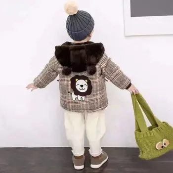 JO&MI 2020 zimné detí nový dizajn zahustiť vrchné oblečenie, chlapca a dievčatá módne kabát, deti bunda