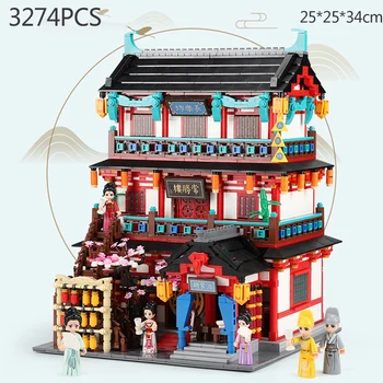 Tvorca Starovekej Číne Zábava Mesto, výhľad na ulicu moc stavebným Chinatown údaje tehly hračky kolekcia za dary