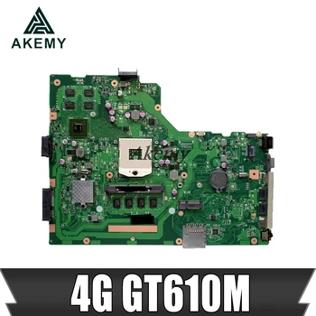 Akemy X75VD Notebook základná doska Pre Asus X75VD X75VC X75VB X75A X75V X75 Test pôvodnej doske 4G RAM GT610M