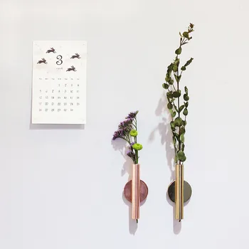 Nordic Postmoderných Stenu Váza Ikebana Sušené Kvety Kytice Jardiniere Magnet Pero, Držiak Na Stenu, Nálepky Kvetináč Tvorivé Domova