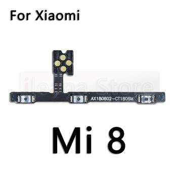 Strane Prepnúť Tlačidlá Hlasitosti & Power Flex Kábel Pre Xiao Mi 6 6X 8 8SE 9 9T 9SE SE Lite Pro Plus Power Flex