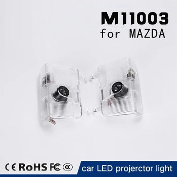 2ks LED Dvere Auta Svetlo Projektora Logom Vitajte Svetlo Na Mazda Atenza MAZDA 6 8 Summit CX-9 2007-2019 LED Svetlo, Auto Príslušenstvo