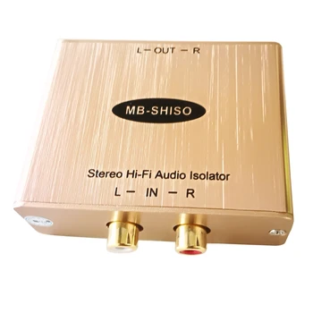 Stereo RCA Audio Noise Filter 2-CH RCA Audio Zem Slučky Izolant Stereo Audio Eliminovať Zem Slučku, Brum
