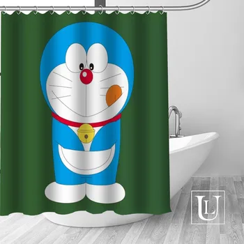 Hot New Eco-friendly Doraemon Sprchový Záves Vlastná Kúpeľňa Opony moderné Polyester Textílie Hrubé Nepremokavé Plesniam