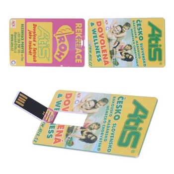 Novú Kreditnú Kartu Tvar USB Flash Disky, Pamäte Pendrives USB 2.0 High Speed 32 GB, 16 GB 8 GB 4G Tlač Fotografiu Alebo Logo Custom Ako Darček