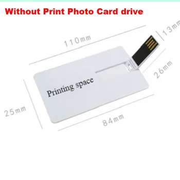Novú Kreditnú Kartu Tvar USB Flash Disky, Pamäte Pendrives USB 2.0 High Speed 32 GB, 16 GB 8 GB 4G Tlač Fotografiu Alebo Logo Custom Ako Darček