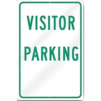 Návštevník Parkovanie (španielsky Preklad) Ťažký Rozchod, Dekoratívne Kovové Prihláste sa pre Cestnú Tin Art Decor Hliník, Cín Prihlásiť